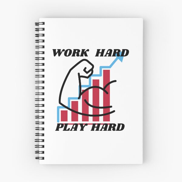 Item preview, Work hard play hard  designed and sold by JustInThreadz.