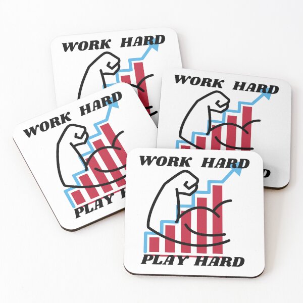 Item preview, Work hard play hard  designed and sold by JustInThreadz.