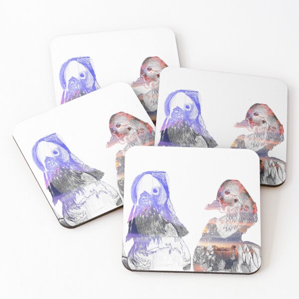 Item preview, Double mountain mandarin ducks on the horizon  designed and sold by Chloemcglinchey.