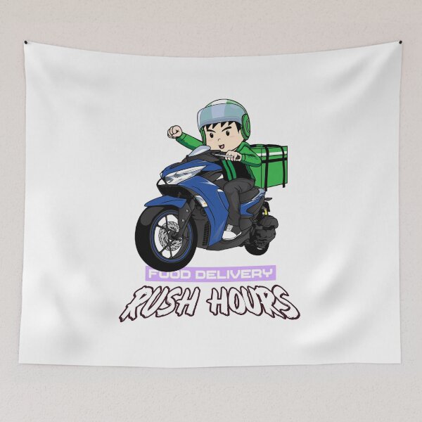 Item preview, Food Delivery Rush Hours All The Way designed and sold by darknessjeff86.