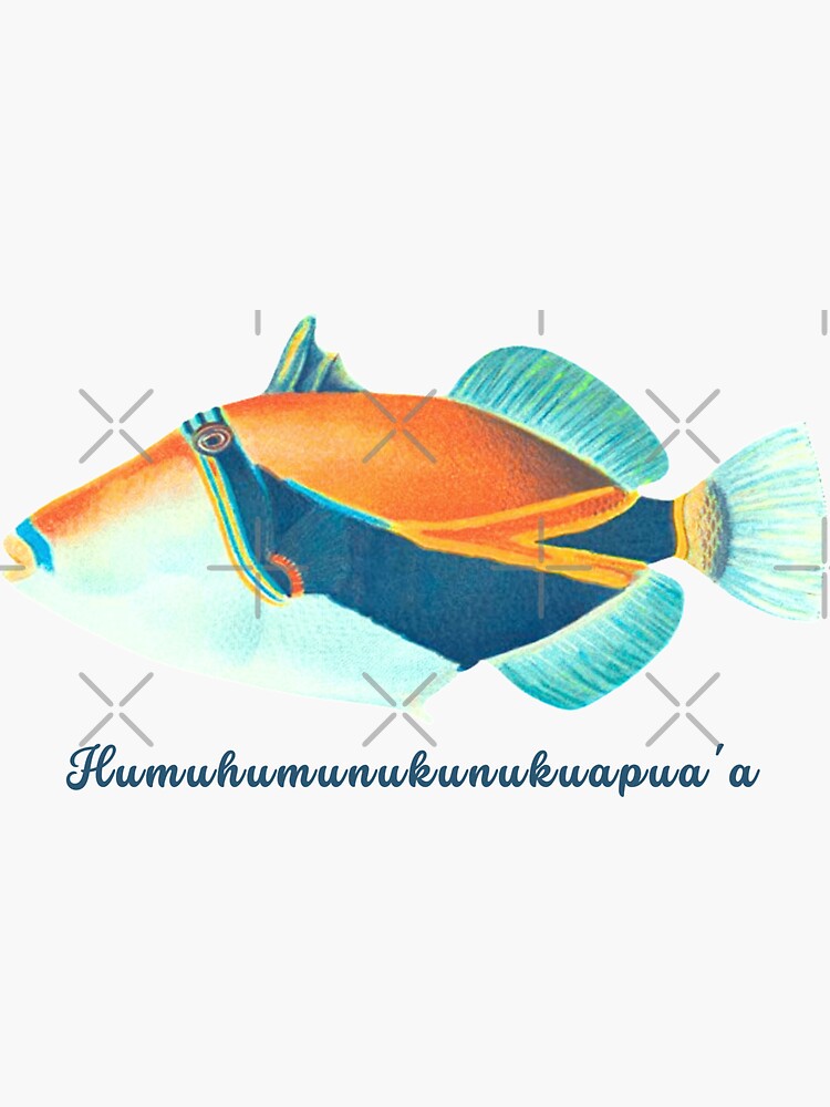 Humuhumunukunukuapuaa Hawaii Triggerfish Funny T-Shirt, Zazzle