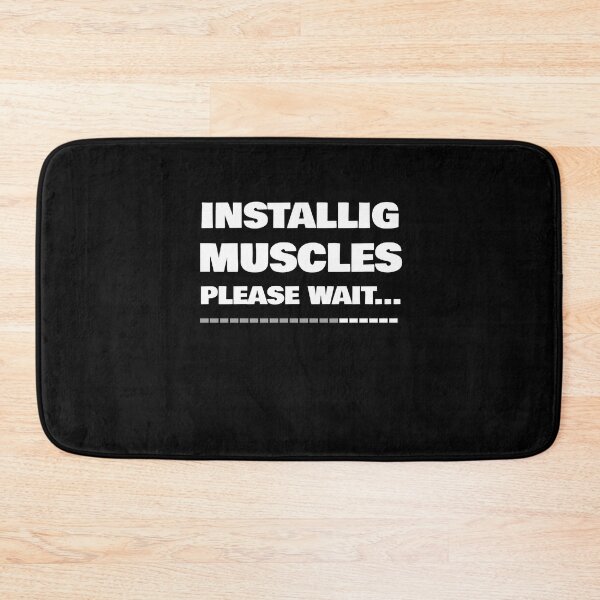 Item preview, BODY BUILDING INSTALLIG MUSCLES PLEASE WAIT... designed and sold by KiziuMiziu ⭐⭐⭐⭐⭐.