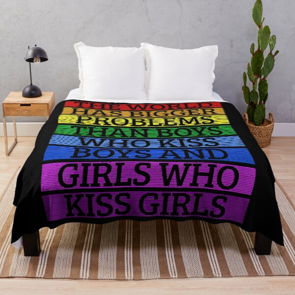 Item preview, The World Has Bigger Problems Than Boys Who Kiss Boys And Girls Who Kiss Girls designed and sold by Helbon-art.