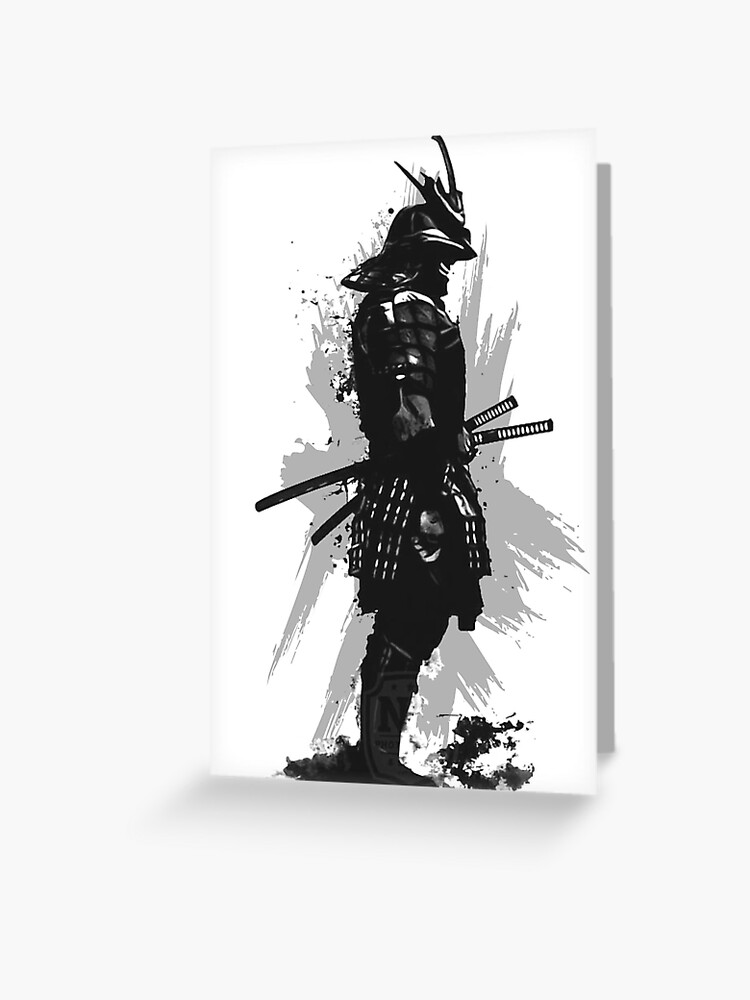 Ronin Japanische Samurai Grusskarte Von Forogotoga Redbubble