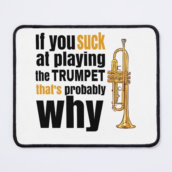Item preview, Marching, concert, jazz band musician funny trumpet designed and sold by Gold Wings Tees.