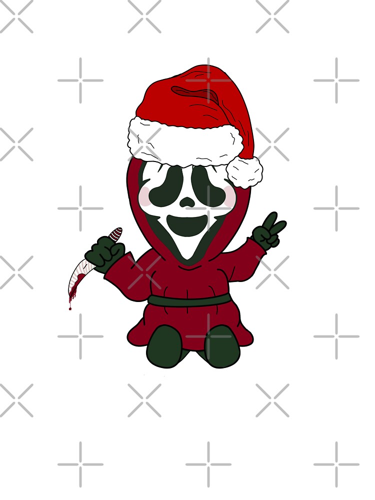 "Cute Christmas Ghostface Art" Kids TShirt for Sale by ArtByNoName