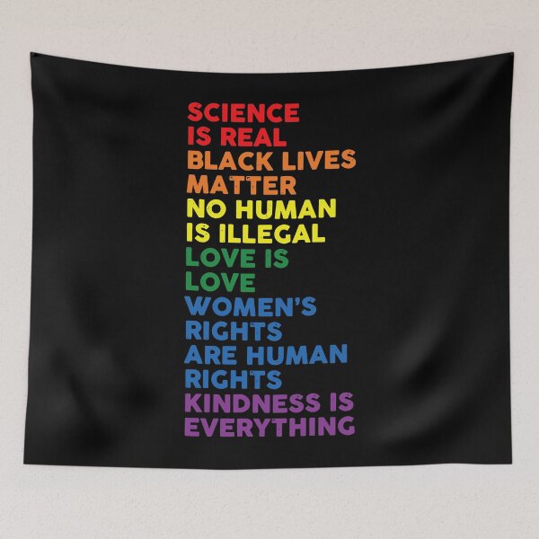 Item preview, Gay Pride Science Is Real Black Lives Matter Womens Rights designed and sold by Helbon-art.