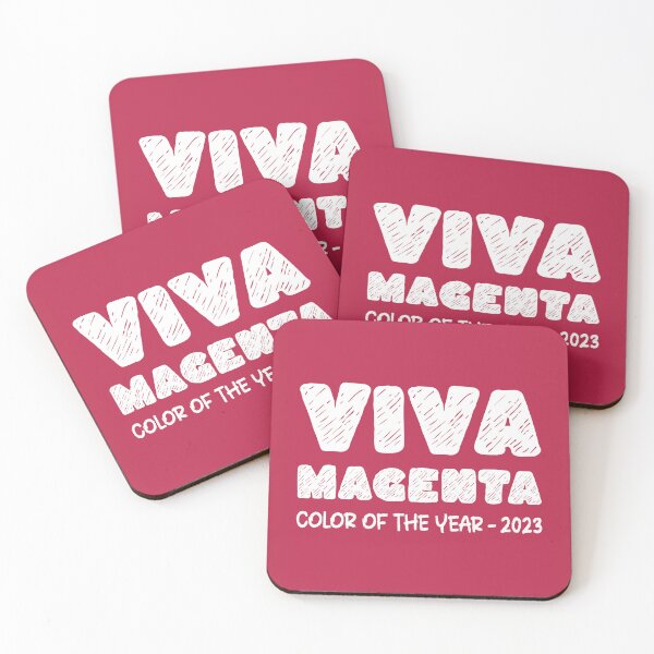 Item preview, Color of The Year 2023 Viva Magenta with ChalkBoard Style Text designed and sold by ittybittyowl.