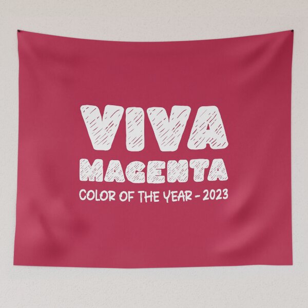Item preview, Color of The Year 2023 Viva Magenta with ChalkBoard Style Text designed and sold by ittybittyowl.