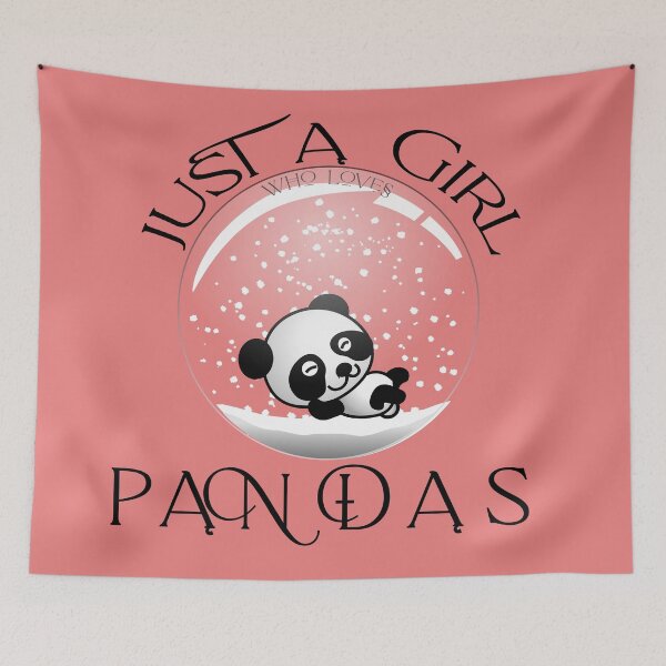 Item preview,   Just A Girl Who Loves Pandas designed and sold by Tilyasshop.