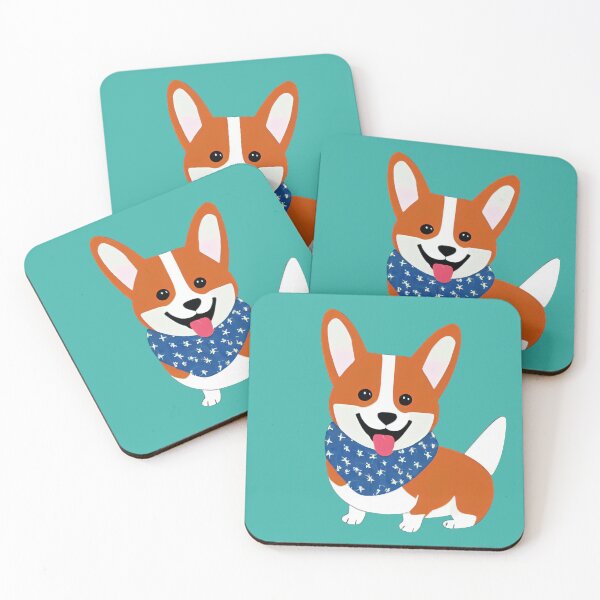 Item preview, Corgi Dog Farmhand in Teal designed and sold by nicecorgi.