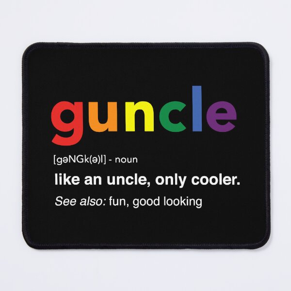Item preview, Guncle Definition Rainbow Pride Color Gay Uncle designed and sold by Helbon-art.