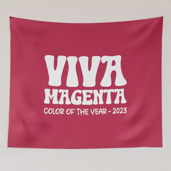 Item preview, Color of The Year 2023 Viva Magenta with Retro Text designed and sold by ittybittyowl.