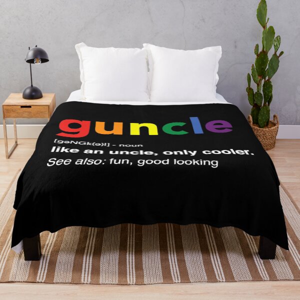 Item preview, Guncle Definition Rainbow Pride Color Gay Uncle designed and sold by Helbon-art.