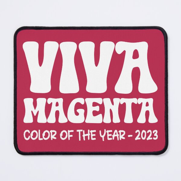 Item preview, Color of The Year 2023 Viva Magenta with Retro Text designed and sold by ittybittyowl.