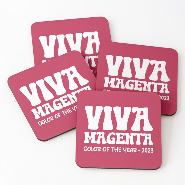 Item preview, Color of The Year 2023 Viva Magenta with Retro Text designed and sold by ittybittyowl.