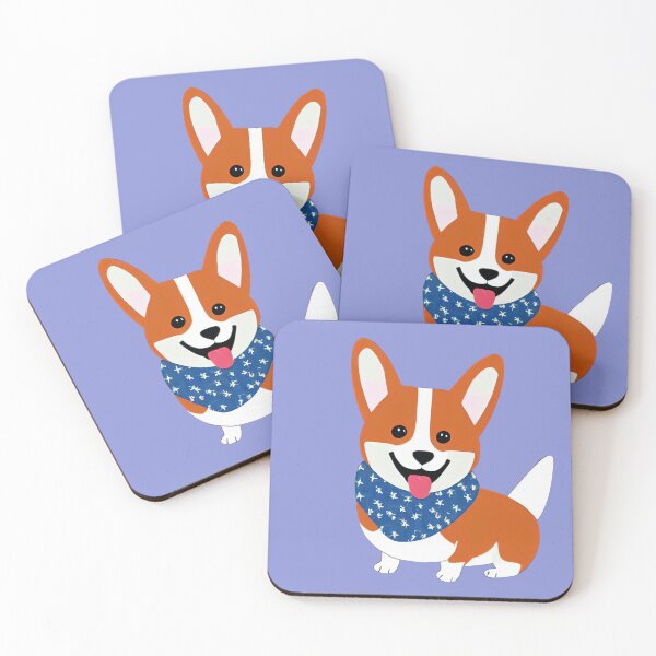 Item preview, Corgi Dog Farmhand in Purple Periwinkle designed and sold by nicecorgi.