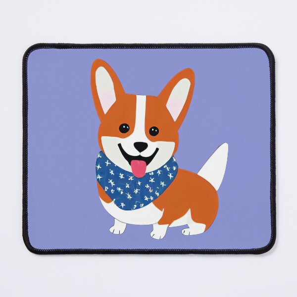 Item preview, Corgi Dog Farmhand in Purple Periwinkle designed and sold by nicecorgi.