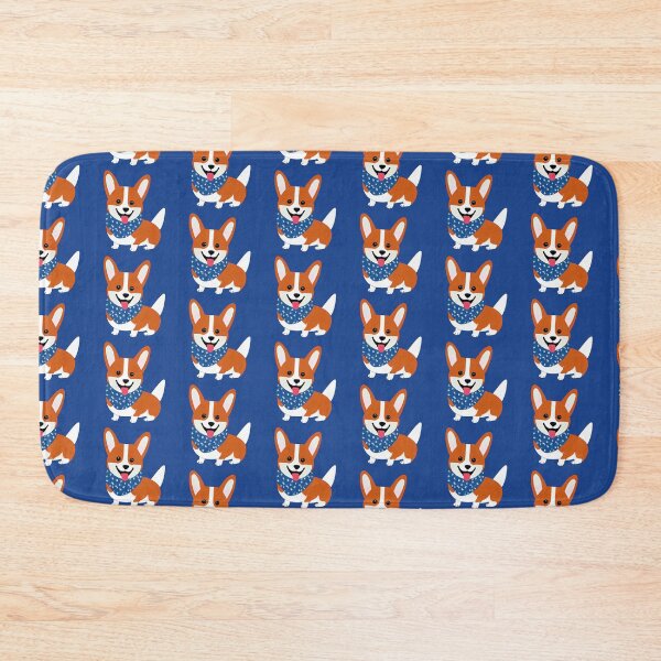 Item preview, Corgi Dog Farmhand in Blue designed and sold by nicecorgi.