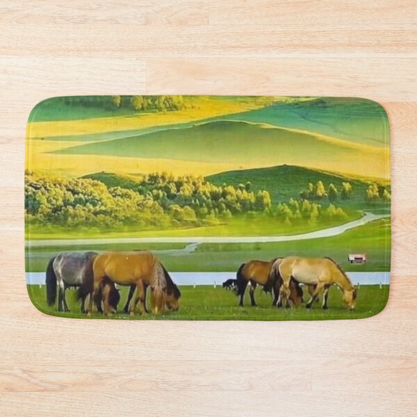 Item preview, Mountain Painting With Horses designed and sold by NengShop.