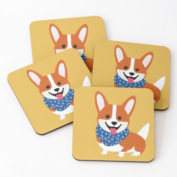 Item preview, Corgi Dog Farmhand in Gold designed and sold by nicecorgi.