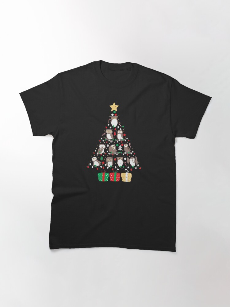 Disover Owl Christmas Tree Classic T-Shirt