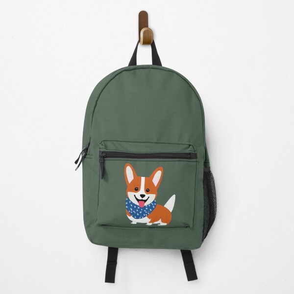 Item preview, Corgi Dog Farmhand in Green designed and sold by nicecorgi.