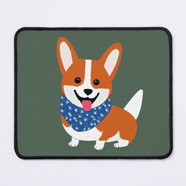 Item preview, Corgi Dog Farmhand in Green designed and sold by nicecorgi.