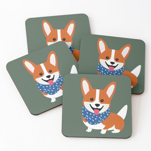 Item preview, Corgi Dog Farmhand in Green designed and sold by nicecorgi.
