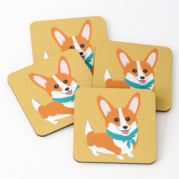 Item preview, Corgi Dog Scout in Gold designed and sold by nicecorgi.