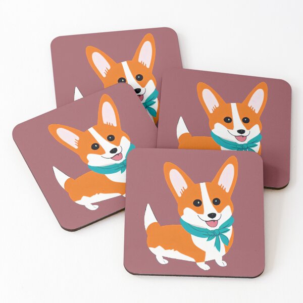 Item preview, Corgi Dog Scout in Red Rose designed and sold by nicecorgi.