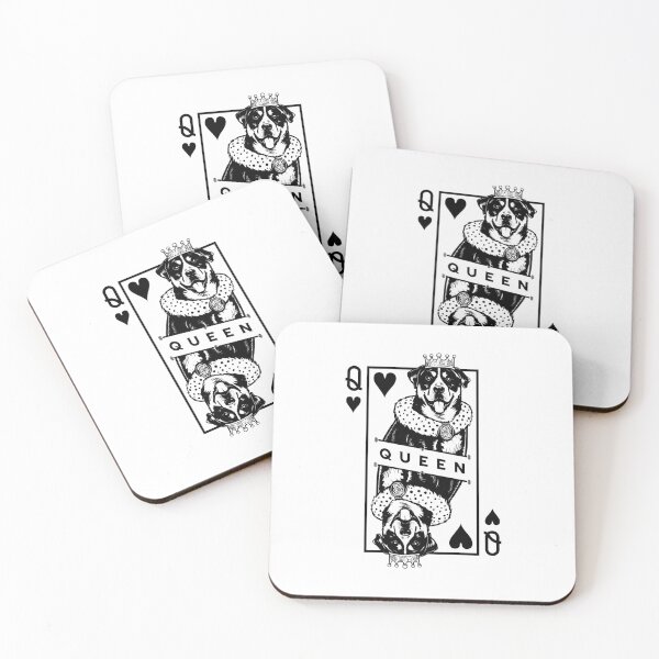 Item preview, Greater Swiss Mountain Dog Queen Of Hearts Card Pop Art designed and sold by GrandeDuc.
