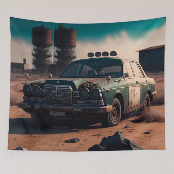 Item preview, Old car, post-apocalypse designed and sold by GalinaNe.