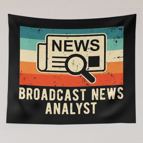 Item preview, Retro Vintage Broadcast News Analyst designed and sold by NestaReign.
