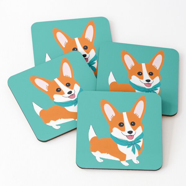 Item preview, Corgi Dog Scout in Teal designed and sold by nicecorgi.