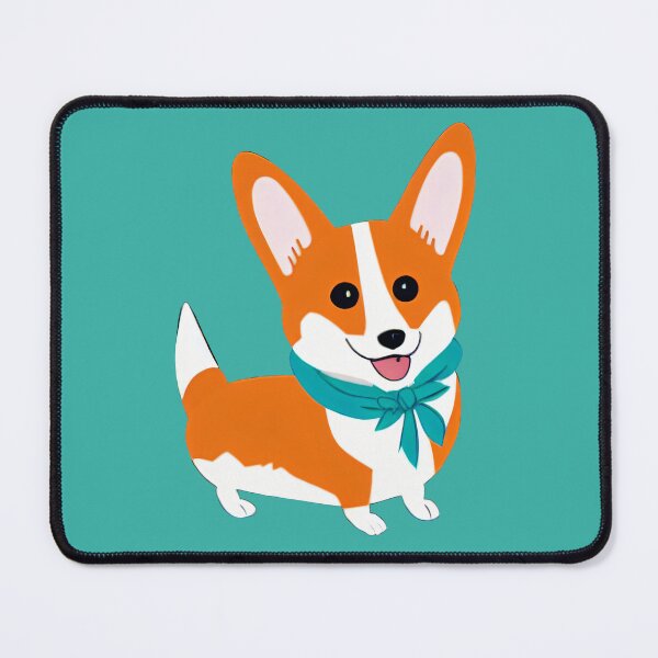 Item preview, Corgi Dog Scout in Teal designed and sold by nicecorgi.