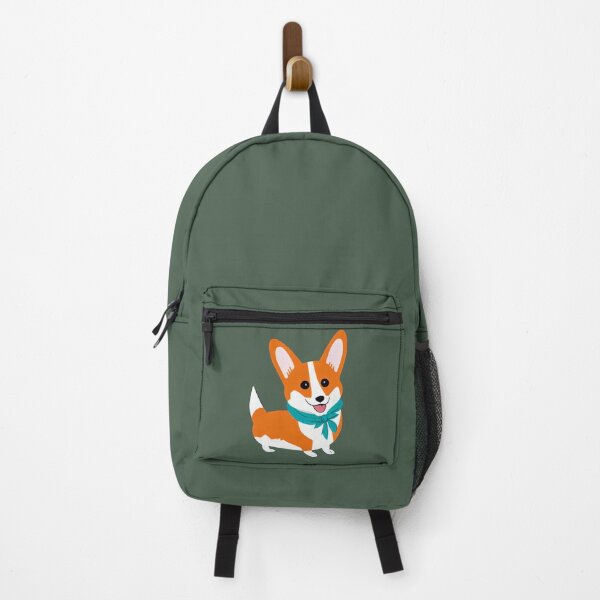 Item preview, Corgi Dog Scout in Green designed and sold by nicecorgi.