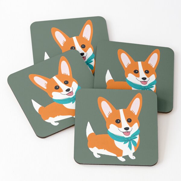 Item preview, Corgi Dog Scout in Green designed and sold by nicecorgi.