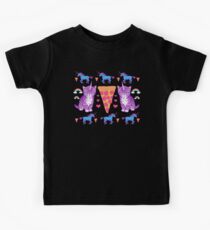 Kittycorn Pizza Rainbows Kids T-Shirt