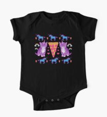 Kittycorn Pizza Rainbows One Piece - Short Sleeve