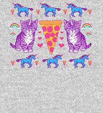 Kittycorn Pizza Rainbows Kids Pullover Hoodie