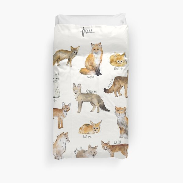 Foxes Duvet Cover