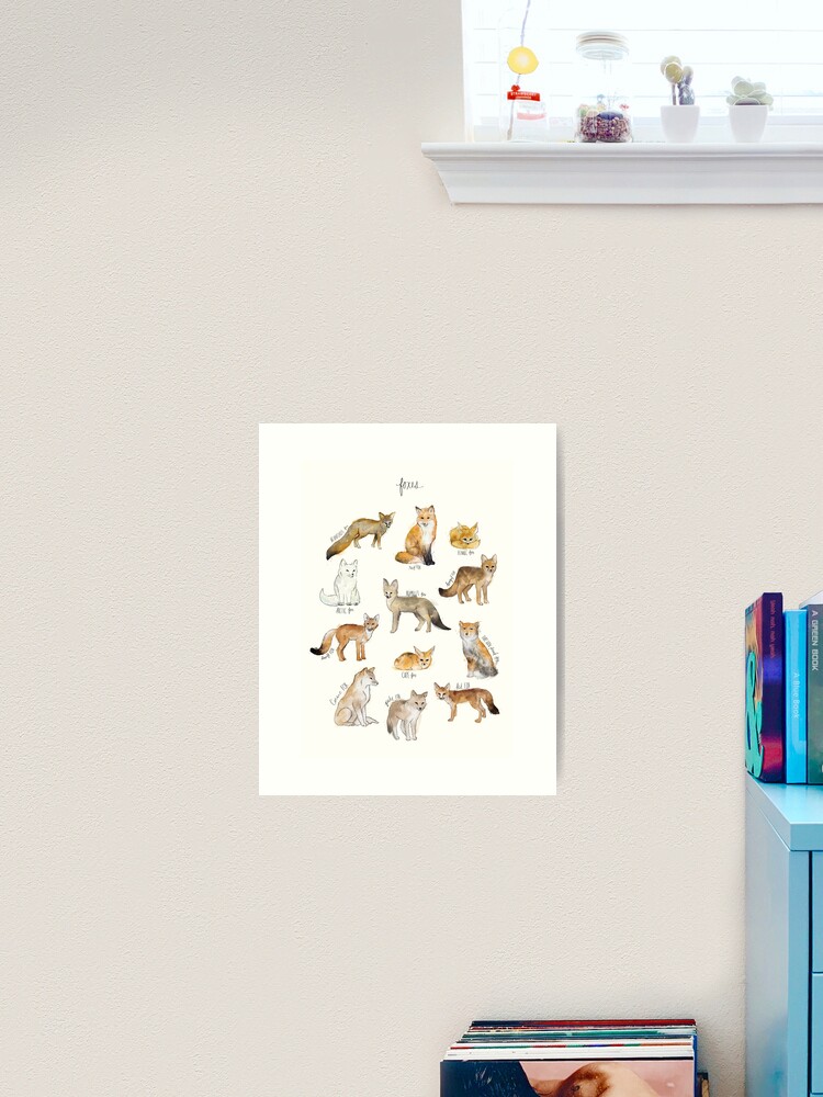 Thumbnail 1 of 3, Art Print, Foxes designed and sold by AmyHamilton.