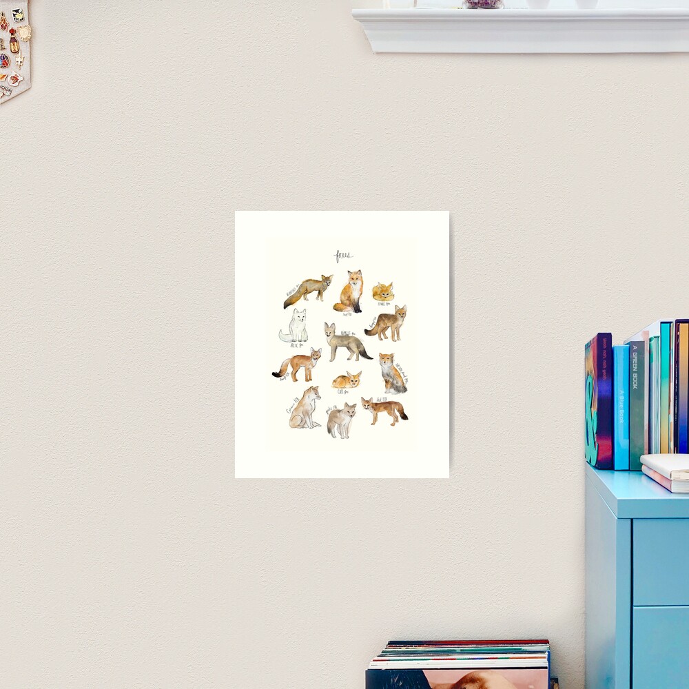 Foxes Art Print