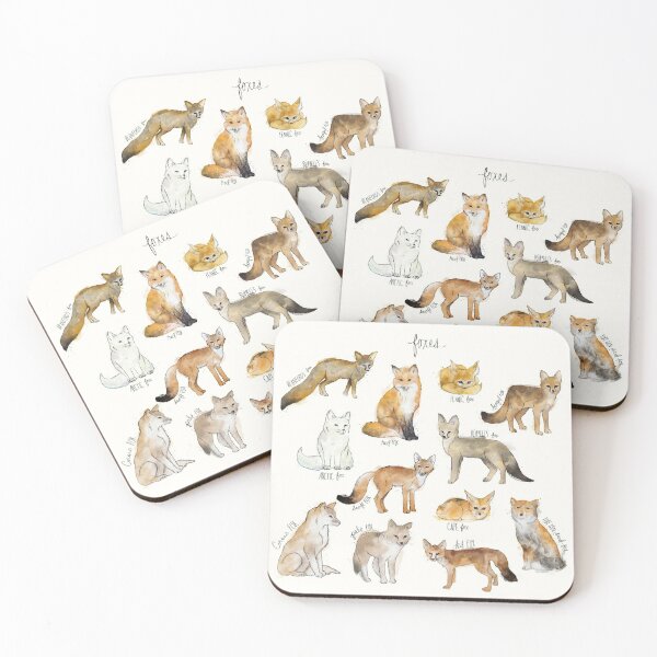 Foxes Coasters (Set of 4)