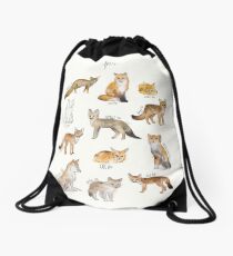 Foxes Drawstring Bag