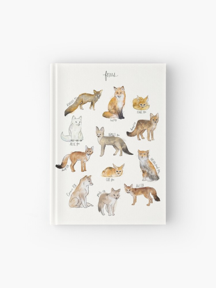 Thumbnail 1 of 3, Hardcover Journal, Foxes designed and sold by Amy Hamilton.