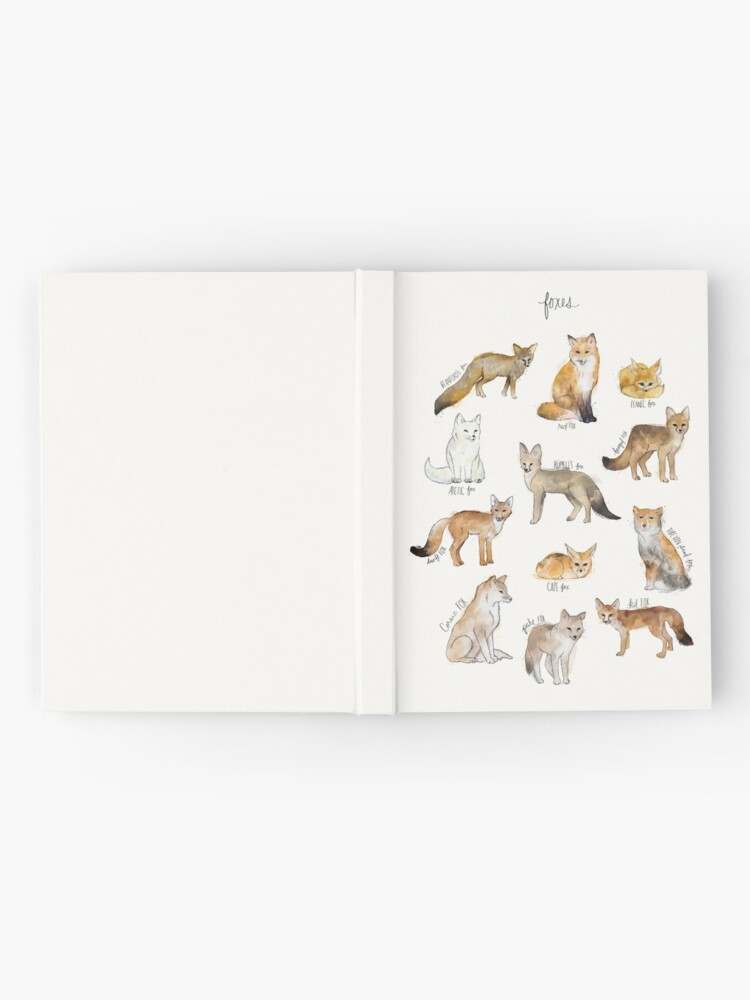 Thumbnail 2 of 3, Hardcover Journal, Foxes designed and sold by Amy Hamilton.