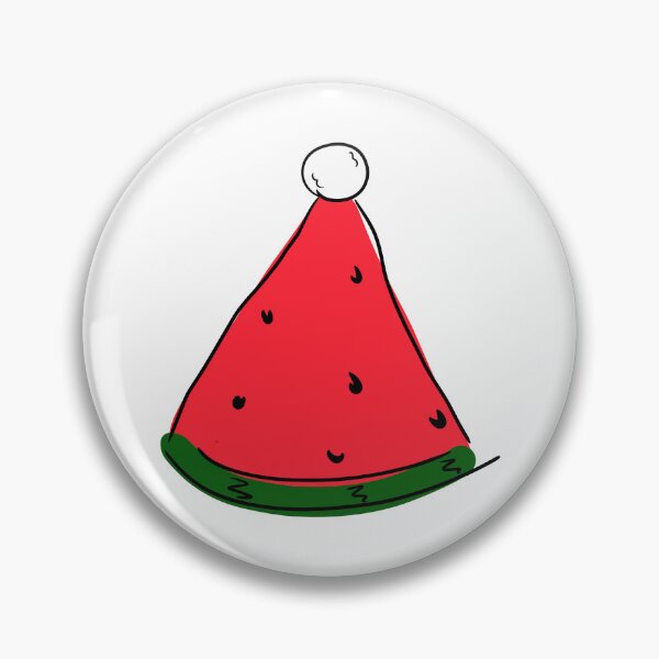 Item preview, Hot Summer Australian Christmas Watermelon Santa Hat Abstract- designed and sold by Karen Ekdahl.