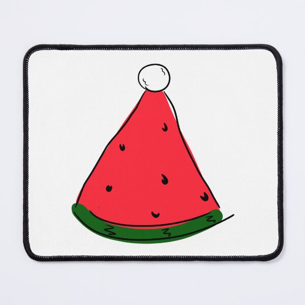 Item preview, Hot Summer Australian Christmas Watermelon Santa Hat Abstract- designed and sold by Karen Ekdahl.